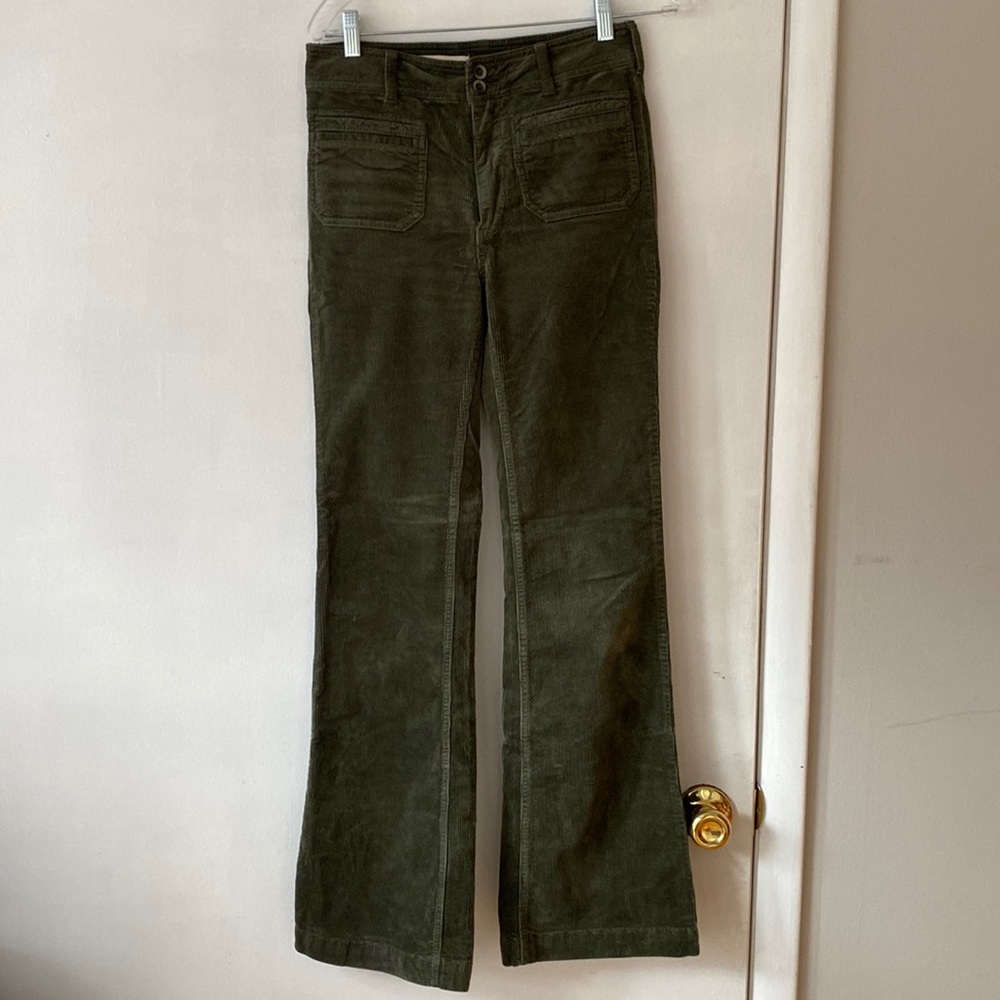 Anthropologie Pilcro bootcut velvet pants
